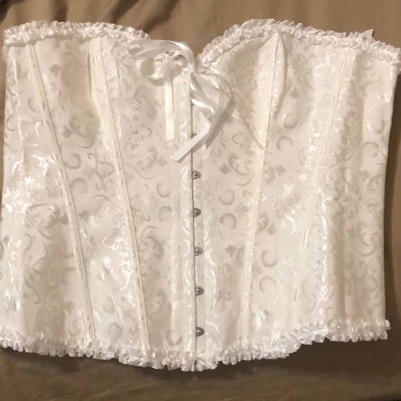 unknown Other - NWT White Laceup Corset